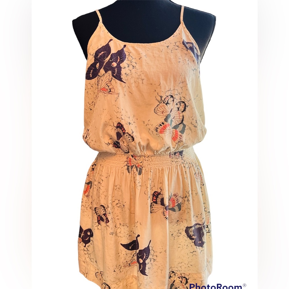 Victoria's Secret Silk Butterfly Print Mini Dress